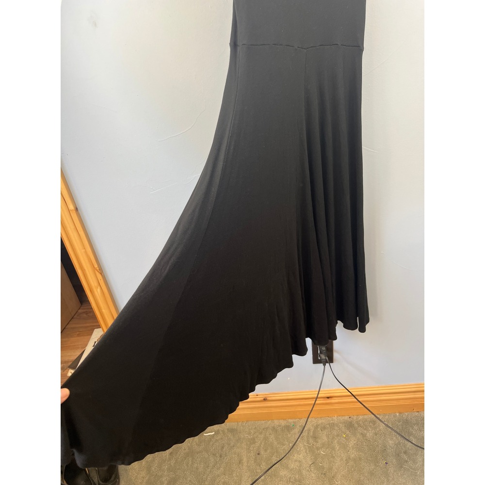 Marine Layer Black Lexi‎ Sun-in Rib Midi Fit & Flare Sleeveless Dress SZM - Picture 3 of 7